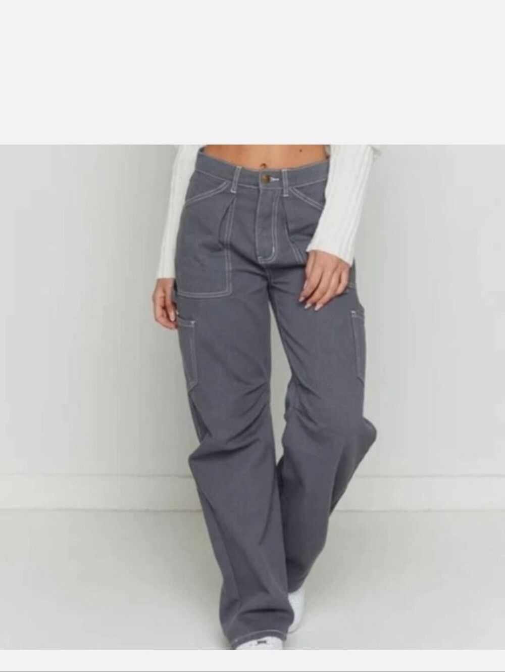 LIONESS Miami Vice Wide Leg Cargo Pants - Women's Size Small 🆕